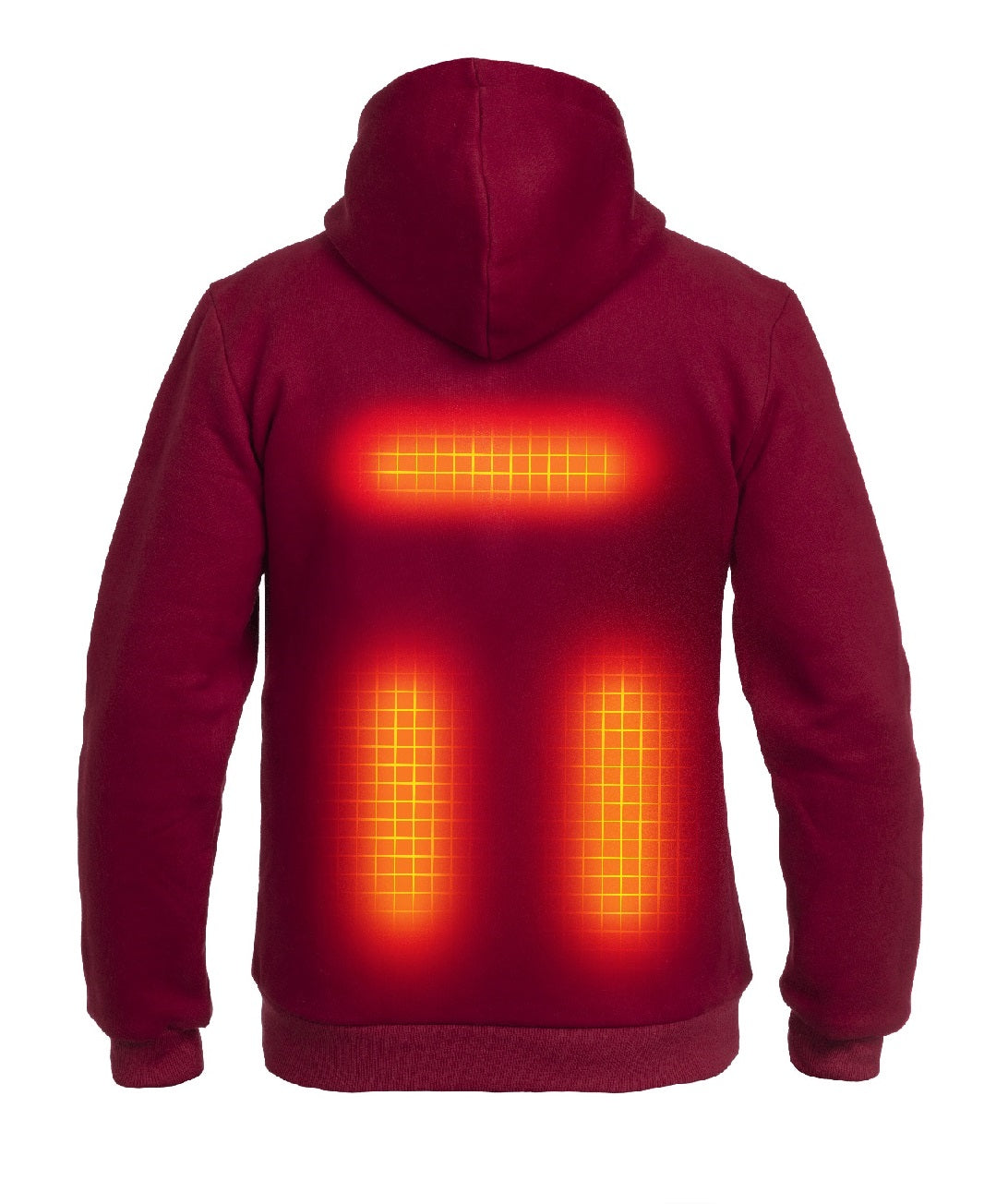 Heated Hoodie PRO Men Burgundy